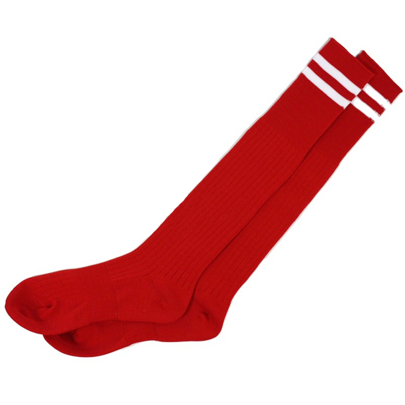 Custom Logo Cotton Football Striped Socks in Hot Sale