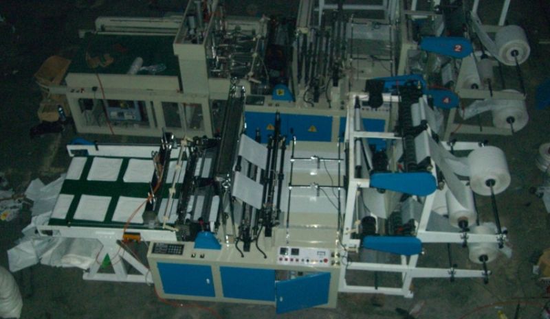 High Speed Double Lines Bag Making Machine (with Conveyer Table ) CE