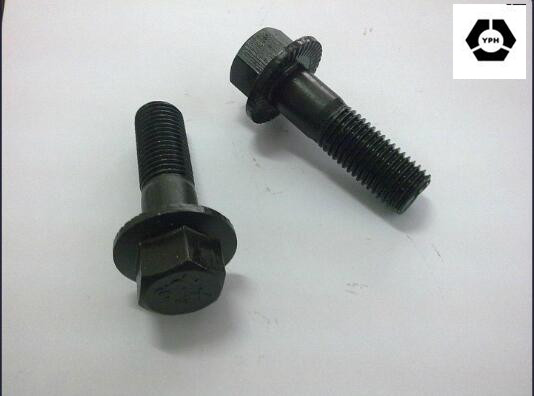 Stainless Steel DIN6921 Hex Flange Bolts with Black