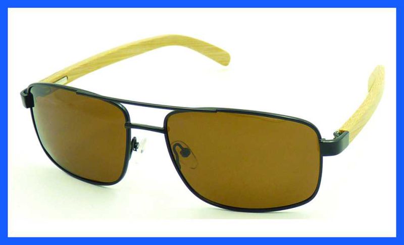 Fqmw161392 High Quality Mens Style Sunglasses Bamboo Temple