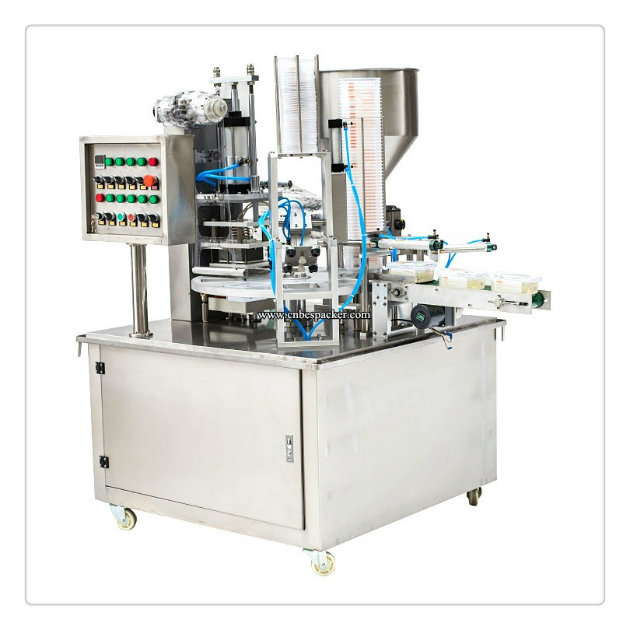 Milk Tea Mini Rotary Cup Filling Sealing Machine