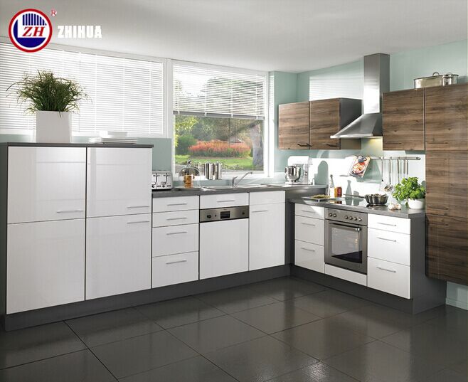 Fashion Glossy Simple Design Kitchen Cupboards (customized)