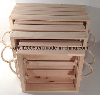 Lightweight Nesting Crate with Rope Handles