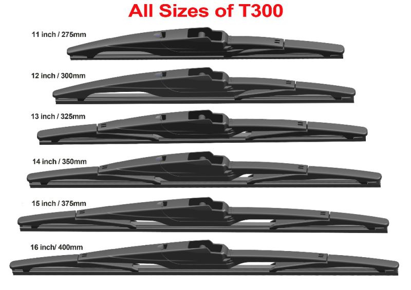 T300 Auto Parts Car Accessories Clear View Multi-Functional Rear Wiper Blade