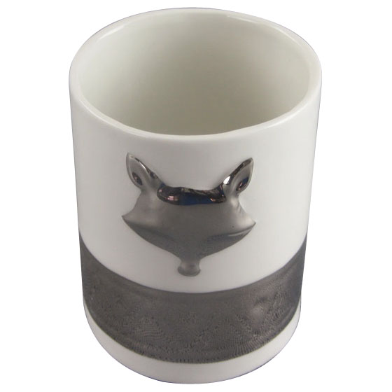 Creative Fox Shape Electroplating Ceramic Mug & Cup