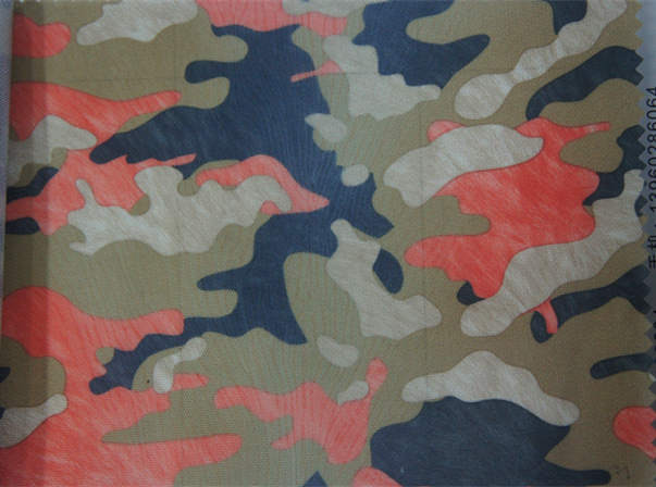 420d Camouflage Polyester Fabric with PU Coating