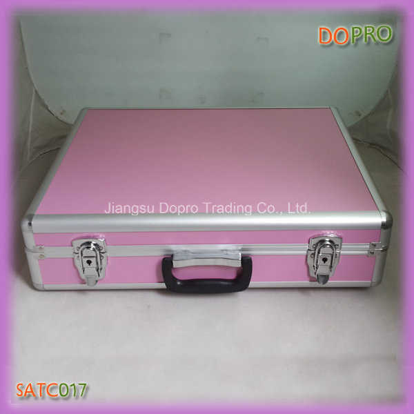 Cheap Wholesale Pink Color Women Tool Boxes with EVA Insert (SATC017)