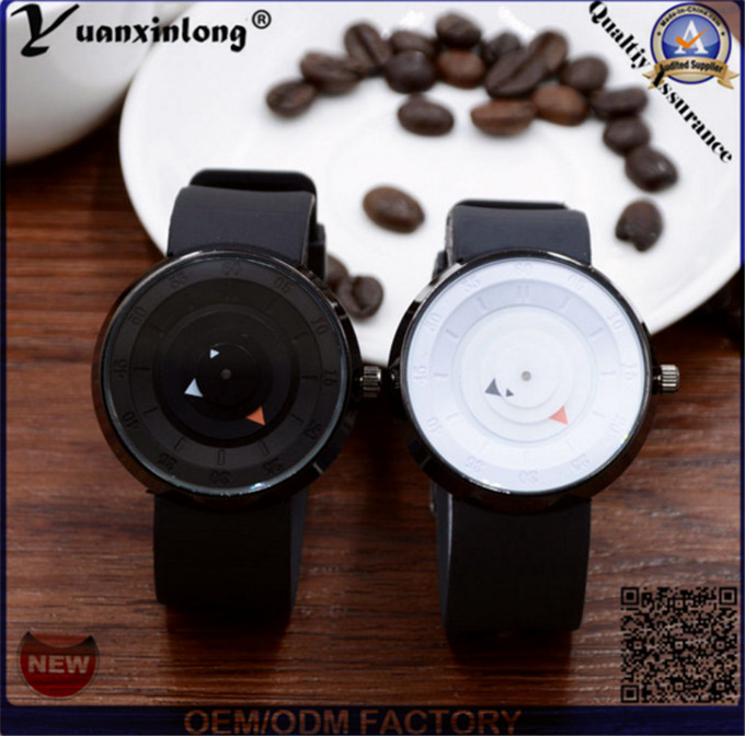 Yxl-717 Men Fashion Simple Design Unique Genuine Leather Paidu Quartz Watch
