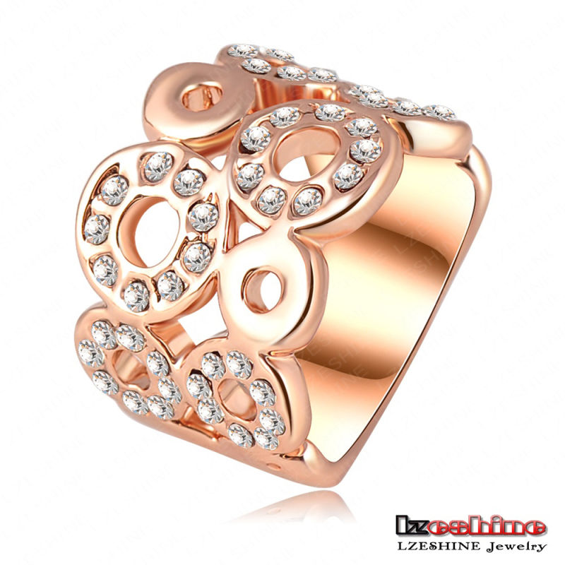 Swa Element Round Ring Fashion Jewelry (Ri-HQ0061)