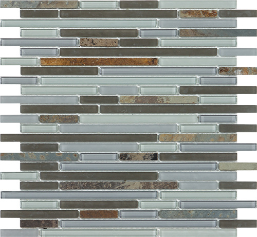 8mm Glass Mosaic Tile, Wall Mosaic for Bathroom Kitchen