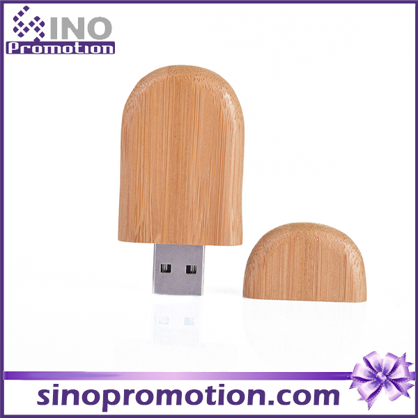 Bamboo Rounded Corner Bulk Wood USB Flash Drive