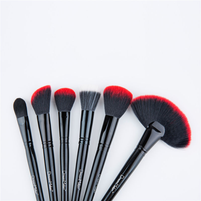 Wisdom 24PCS Private Label Makeup Brush with Red PU Leather