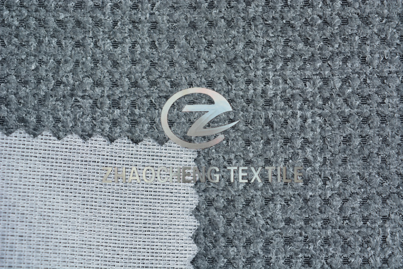 Granular Pile Velvet Bonded Knitted Fabric for Sofa Use