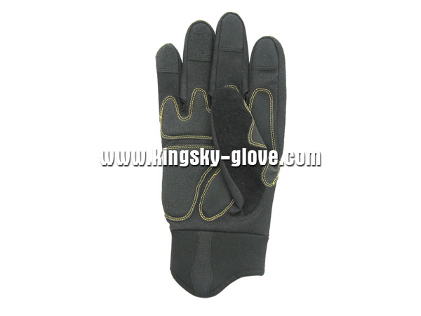 Synthetic Leather Padded Palm Mechanic Work Glove-7210