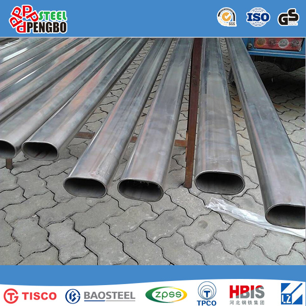 Higt Quality Welded Stainless Steel Oval Pipe with ISO SGS