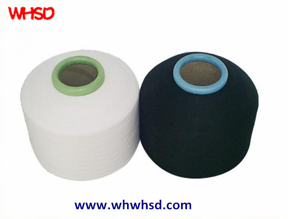 Raw White Polyester Yarn / 100% Polyester Spun Yarn