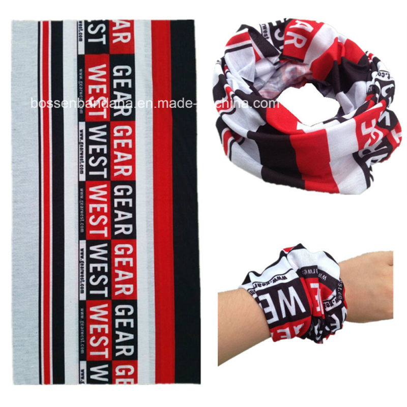 Promotional Custom Design Logo Sublimation Printing Multifunctional Seamless Scarf