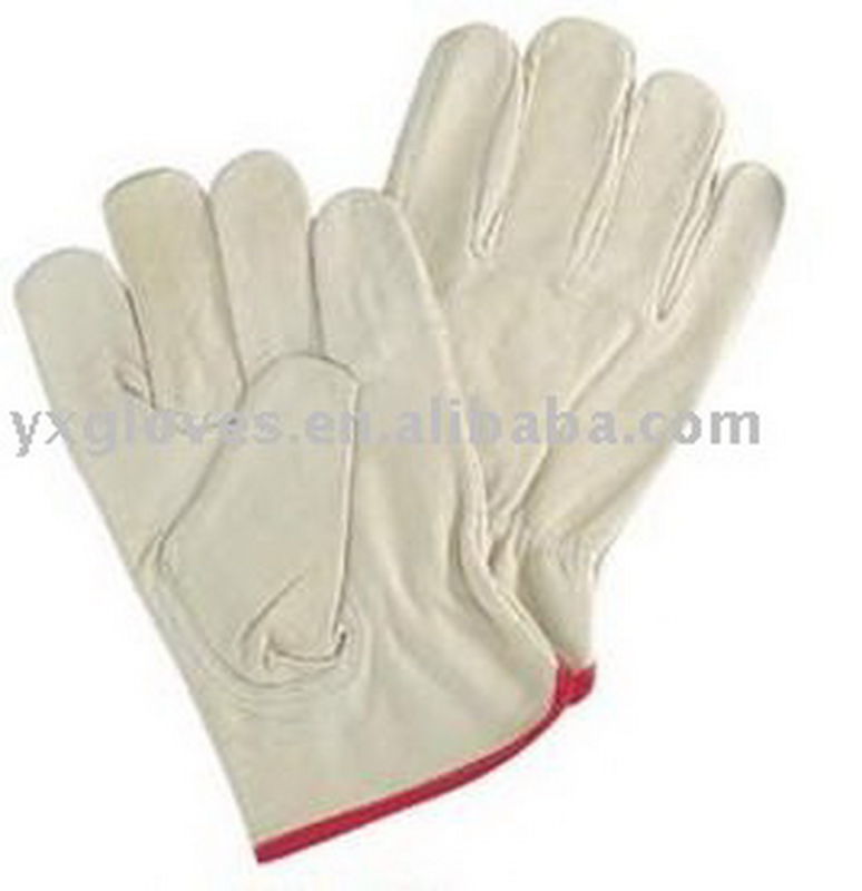 Pig Leather Driver Glove-Industrial Glove- Safety Glove-Weight Lifting Glove