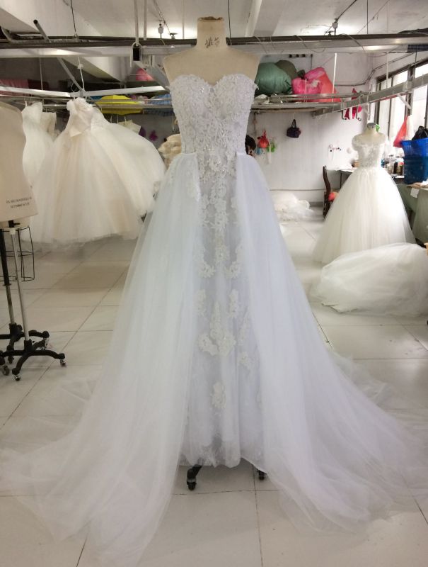 2017 Real Sample Bridal Gown Wedding Dress Factory