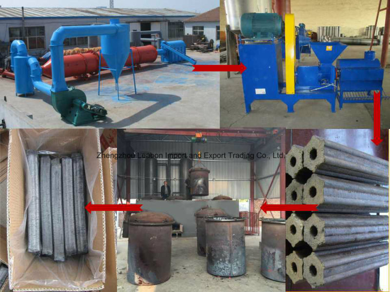 Charcoal Fuel Briquette Make System by Smokeless Carbonisation Furnace