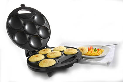 6-Portions Arepa Maker-Electric Non Stick Surface 6 Portion - Make Professional Arepas & Empanadas