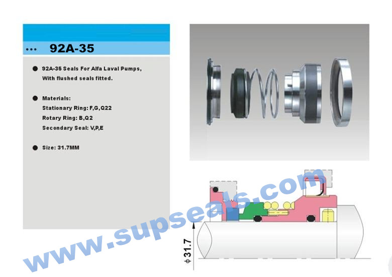 Alfa Laval Pumps35 mm Mechanical Seal for Compressor