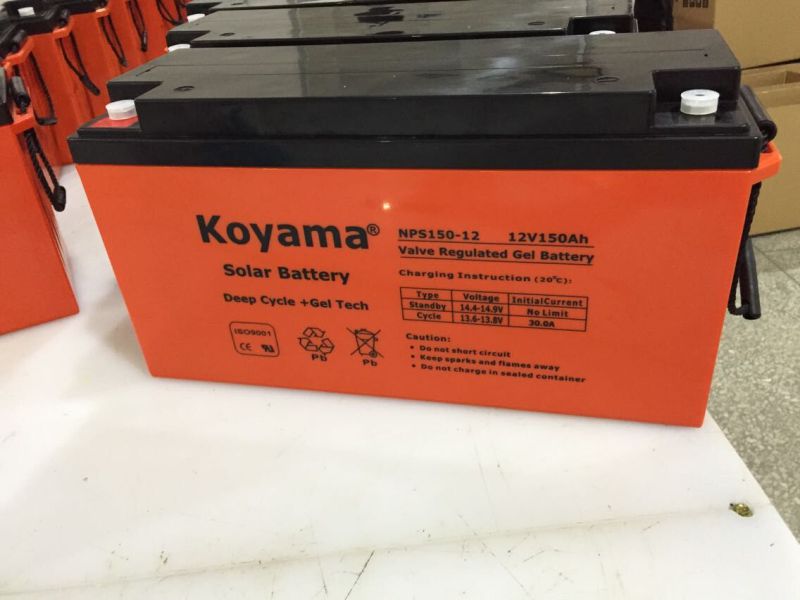 Deep Cycle Solar UPS Battery 12V100ah VRLA Battery Emergency Battery