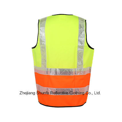 New Fashion High -Visibility Reflective Safety Vest Orange and Yellow Joint