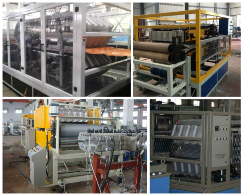 PVC Glazed Tile Extrusion Making Machine