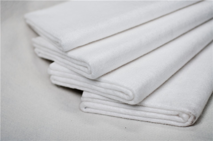 300g White Color Short Fiber Geo Textile No Woven Polyester Fabric