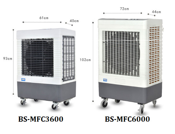 40L Electronic Cooling Fan / Portable Air Cooler, Plastic Portable Evaporative DC 24V