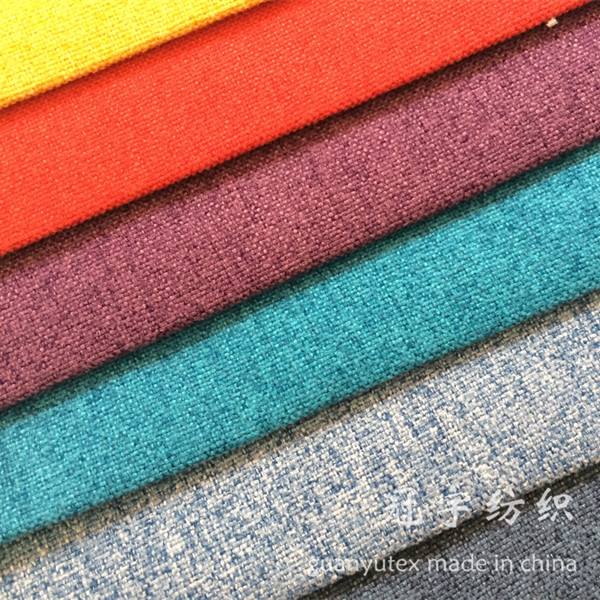 Polyester and Nylon Composition Linen Type Sofa Fabric