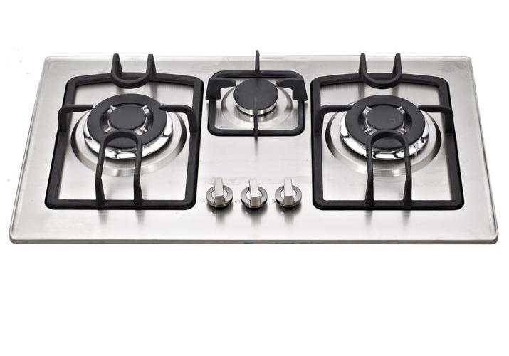 3 Burner Stainless Steel Built in Gas Stove