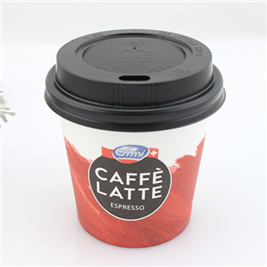 Printed Logo Design Coffee Paper Cup with Lid