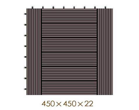 450*450*22 WPC/ Wood Plastic Composite DIY Floor