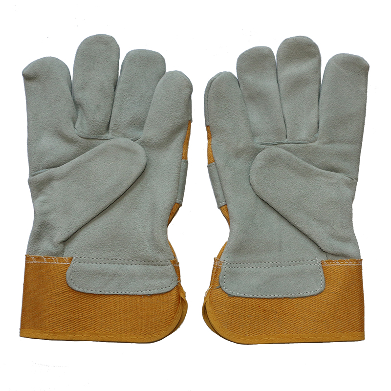 En 388 Anti-Scratch Cow Split Leather Hand Protective Cut Resistant Worker Working Gloves