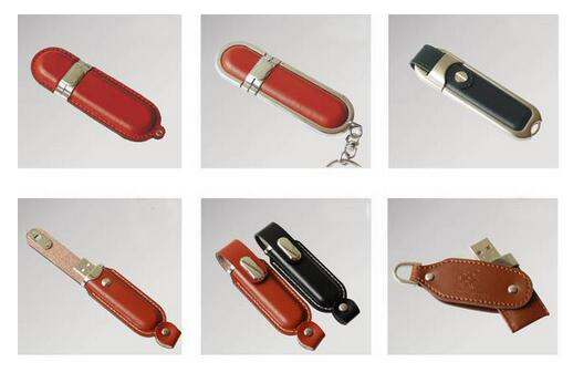 Business Gift Leather USB Flash Drive (EL019)