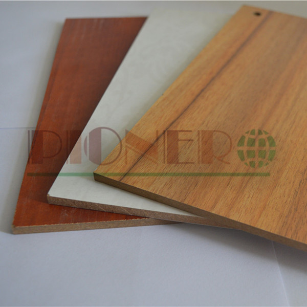 Wooden Grain Melamine MDF for Office Table Wordrobe Cabinet Door