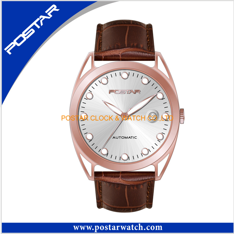 Multiple Choices Waterproof Watch with Geniune Leather Strap