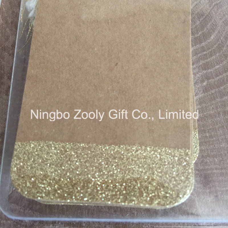 Decorative Tag Embellishments / Gold Glitter Kraft Paper Tags for Crafts