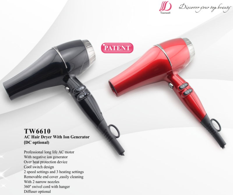 1000W Dryer Brush with Ion Generator for Salon Professional