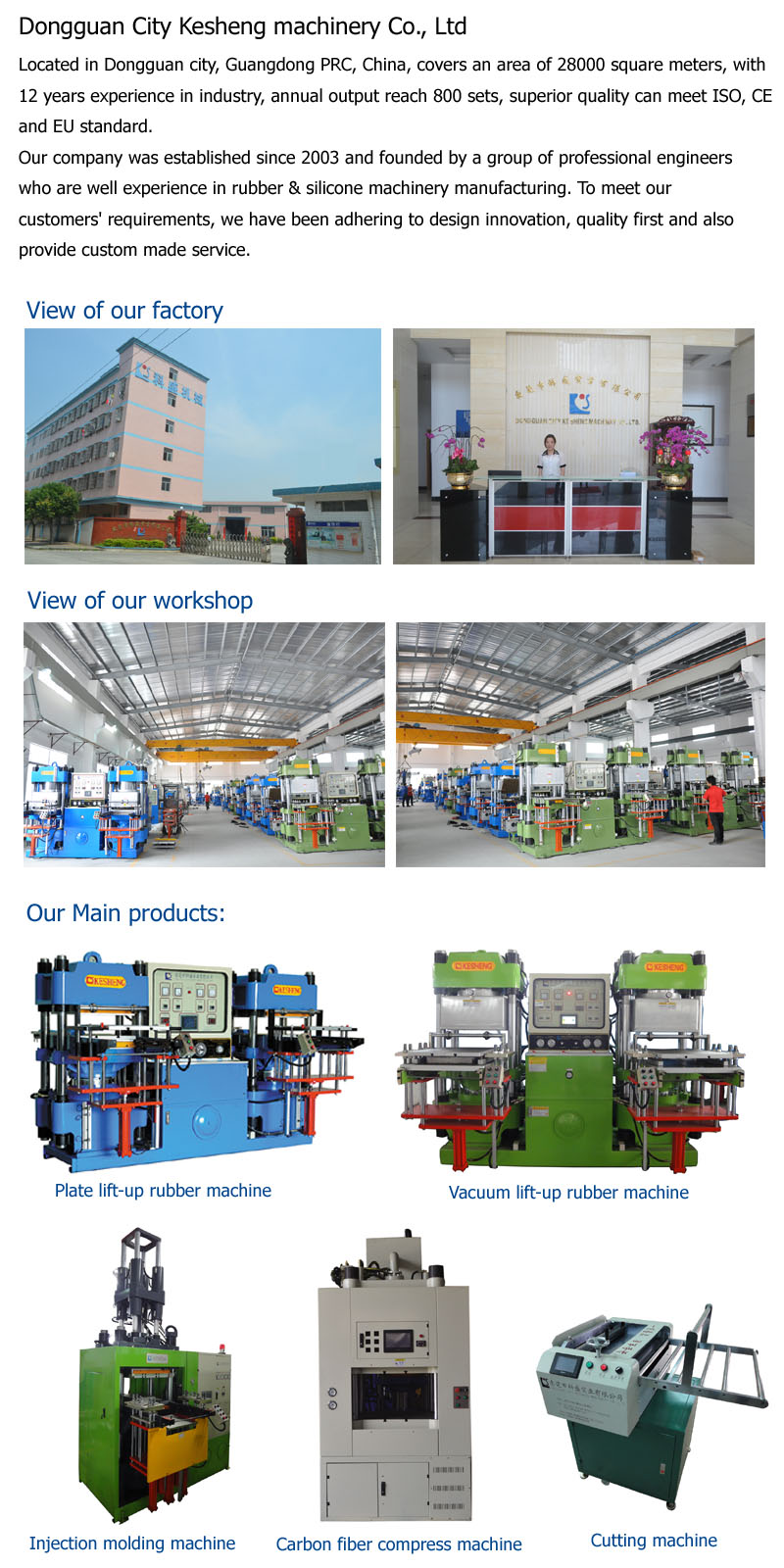 High Quality Production of All Kinds of Black Rubber Products Processing Machinery