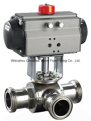 2016 Sanitary Stainless Steel 304/316L Pneumatic Ball Valve