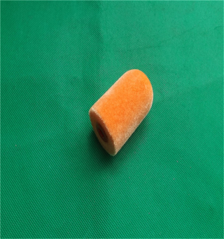 Zjdh-0018 Orange Mini Flocked Sponge Foam Roller