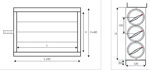 HVAC Aluminium Volume Control Damper