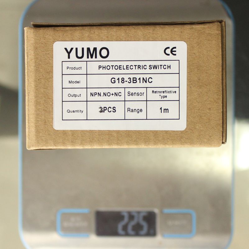 Yumo G18-3b1nc Series NPN. No+Nc Adjustbale Diffuse Photoelectric Switch