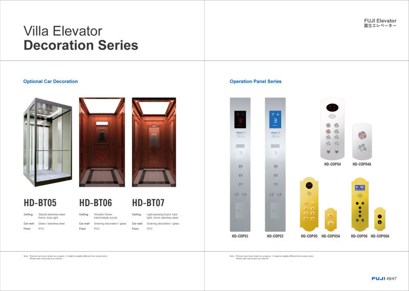 FUJI 200kg Small Home Elevator Lift Price in China