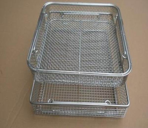 Medical 304 316 Stainless Steel Disinfecting Basket