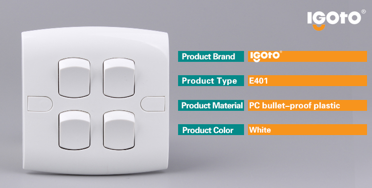 Igoto BS Standard E401 Good Quality Wall Switches