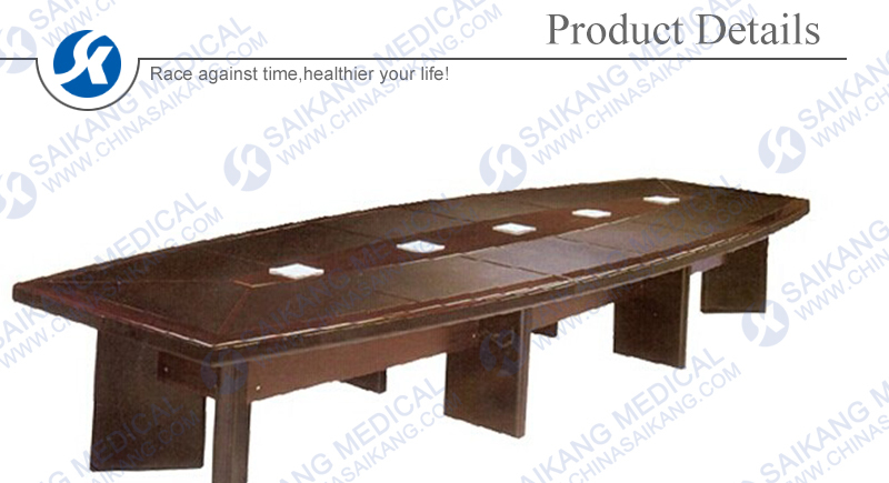 Wooden Round Office Table, Hospital Conference Room Table (CE/FDA/ISO)